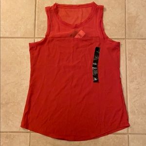 Sheer sleeveless top